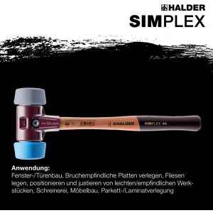Produktbild für Schonhammer HALDER SIMPLEX, 3013.080, Kopf-Ø 80mm