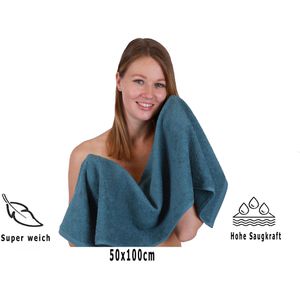 Produktbild für Handtuch Betz Berlin Set, taubenblau, 100% Baumwolle, 360 g/m²