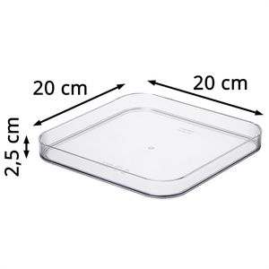 Produktbild für Deckel-Aufbewahrungsbox Smartstore Compact Square, transparent