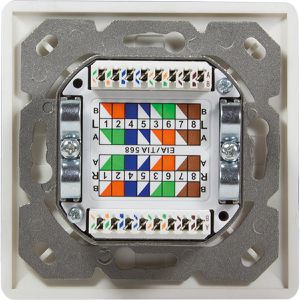 Produktbild für Netzwerkdose LogiLink NP0123, Unterputz