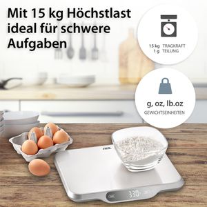 Produktbild für Küchenwaage ADE Ladina, KE1601, mit Tara-Funktion, Teilung 1 g