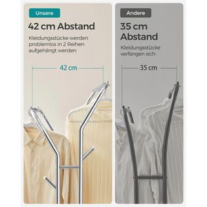 Produktbild für Garderobenständer Songmics HSR107E01, silber