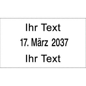 Produktbild für Datumstempel Trodat Professional 5440, schwarz, selbstfärbend