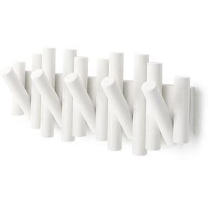 Produktbild für Garderobenleiste Umbra Picket Rail Hook, weiß