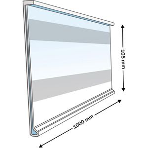 Produktbild für Scannerschiene Böttcher-AG DBR 105, mit C-Raste, 1000 x 105 mm