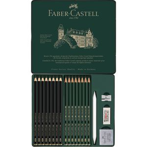 Produktbild für Graphitstifte Faber-Castell 9000 &amp; Pitt Matt Set