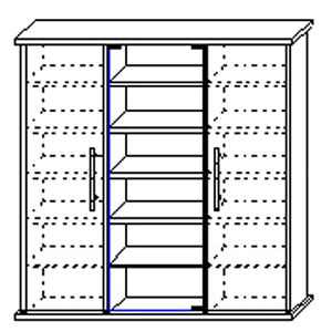 Produktbild für CD-Regal VCM Santo, 45024, weiß