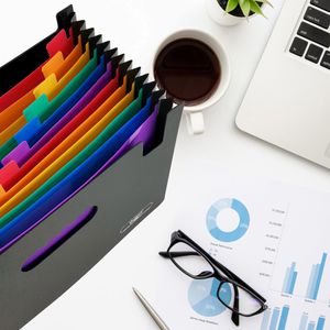 Produktbild für Fächermappe D.RECT A4, schwarz