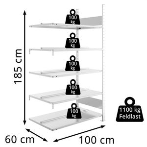 Produktbild für Anbauregal META-Regalbau 200178017, Aktenregal