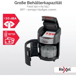 Produktbild für Aktenvernichter Rexel 2025150MEU ShredMax Autofeed+ 150M