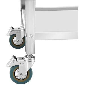 Produktbild für Servierwagen Royal-Catering RCGW 12, silber, aus Edelstahl