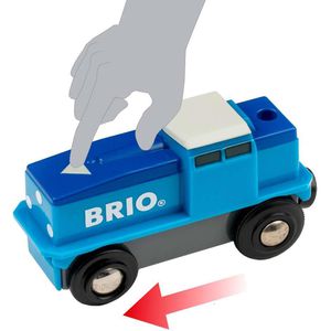 Produktbild für Spielzeugeisenbahn BRIO 33130 Batterie Frachtlok