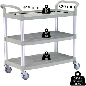Produktbild für Tischwagen Matador HX-808LA-3, aus Kunststoff