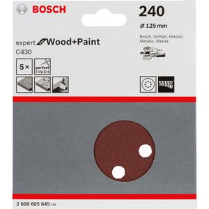 Produktbild für Schleifpapier Bosch C430 Wood and Paint, Körnung 240