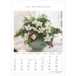 Produktbild für Bildkalender Alpha 104601, Blumen, Jahr 2027