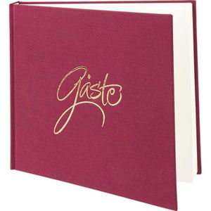Produktbild für Gästebuch Rössler-Papier Forever Rosso, rot