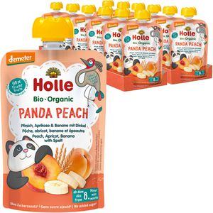 Fruchtpüree Holle Panda Peach, 98% Frucht demeter, BIO