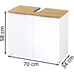 Produktbild für Waschbeckenunterschrank Germania Pescara, stehend