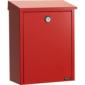 Briefkasten Allux 200, rot, aus Stahl