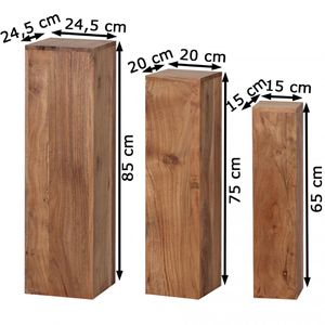 Produktbild für Blumenständer Wohnling WL1.567, braun