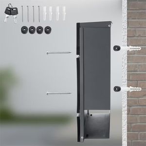 Produktbild für Briefkasten Monzana 108103, anthrazit, aus Stahl