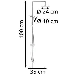 Produktbild für Duschsystem Schütte Aquastar, verchromt