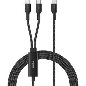 Produktbild für Ladekabel Belkin BoostCharge Pro 2in1, schwarz, 1,5m