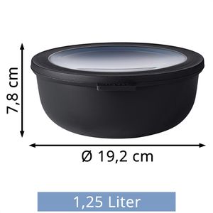 Produktbild für Frischhaltedose Mepal Cirqula rund, aus Kunststoff