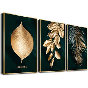 Produktbild für Wandbild visario Goldene Blätter