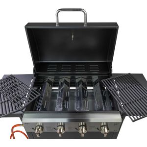 Produktbild für Gasgrill DEMA Texas 4X, 17573, schwarz, 4 Brenner