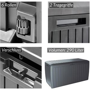 Produktbild für Gartenbox CASARIA Board Plus 106895,aus Kunststoff