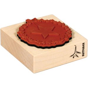 Produktbild für Motivstempel Rayher 29217000 Blätterkranz, aus Holz