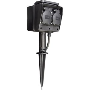 Gartensteckdose McPower 1300382, mit Erdspieß