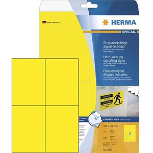 Folienetiketten Herma 8032 Signal, gelb matt