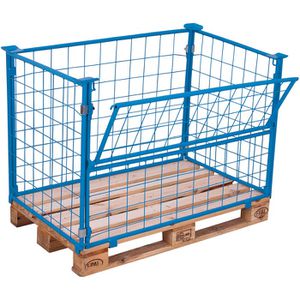 Palettenaufsatz VARIOfit Typ 64, pa-080.028, blau, Stahl