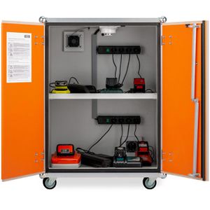 Produktbild für Akku-Ladeschrank CEMO Premium 8/10, mit 8 Steckdosen