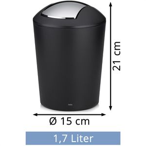 Produktbild für Mülleimer Kela Marta, 22270, schwarz