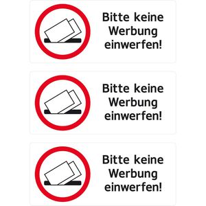 Produktbild für Hinweisetiketten Herma 5738, Bitte keine Werbung