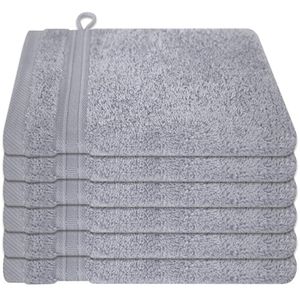 Waschlappen Dyckhoff Siena Set, silber, 16 x 21 cm