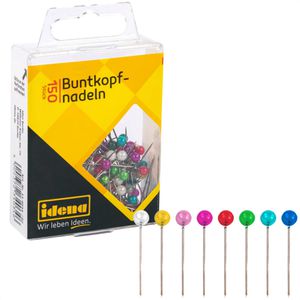 Markierungsnadeln Idena 334034, farbig sortiert