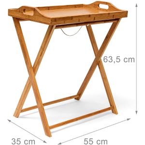 Produktbild für Serviertablett Relaxdays 10019136, eckig, 55x35cm