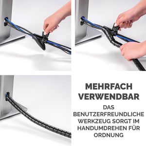 Produktbild für Kabelschlauch Fellowes 99439, schwarz