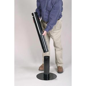Produktbild für Aschenbecher Rubbermaid Smokers Pole, schwarz, für Outdoor