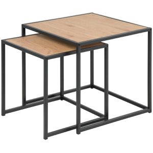 Couchtisch AC-Design Seaford, aus Holz / Metall, wildeiche