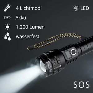Produktbild für Taschenlampe Virone LT-27, LED, aufladbar