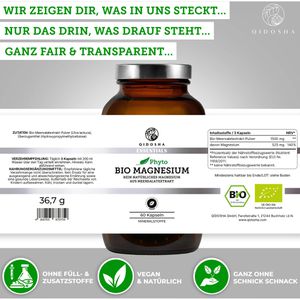 Produktbild für Magnesium Qidosha Phyto 60 Kapseln, BIO