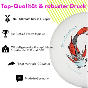 Produktbild für Wurfscheibe eurodisc Ultimate Koi - Ocean Edition