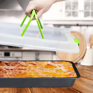 Produktbild für Backblech Relaxdays 10024300-53 3in1 grün/schwarz Carbon-Stahl