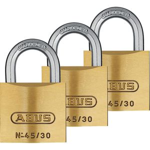 Produktbild für Vorhängeschloss Abus Messing 45/30 Triples