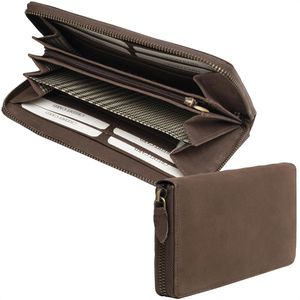 Portemonnaie Böttcher-AG Lady, braun, aus Echt Leder